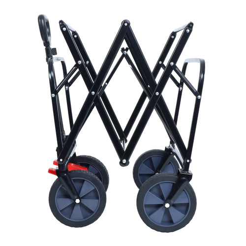 150L Collapsible Wagon Cart Foldable, Utility Garden Wagon with 360lbs Weight Capacity, Heavy Duty Portable Sport Wagon with Wheels for Outdoor, Grocery, Shopping - Image 19