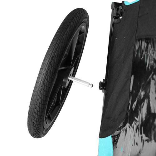 Pet Bike Trailer Dog Cart for Bicycle,Suitable for Small and Medium Pets, Easy Folding Cart Frame, Quick Release Wheel, Non-Slip Floor, Internal Leash - Image 19