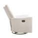 Aura Swivel Recliner in Ivory Chenille - DTYStore