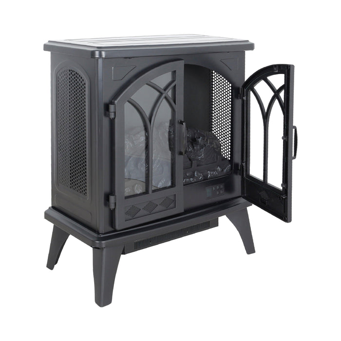 24 inch 3D Flame Electric Infrared Quartz Fireplace Stove with remote control