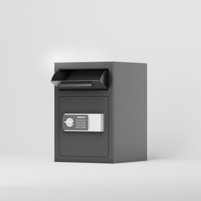 Digital Depository Safe Made of Carbon Steel Electronic Code Lock Depository Safe with Deposit Slot Depository Box for Home Hotel Restaurant and Office - DTYStore