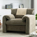 Modern Style Chenille Oversized Armchair Accent Chair Single Sofa Lounge Chair 38.6'' W for Living Room, Bedroom, Green - DTYStore