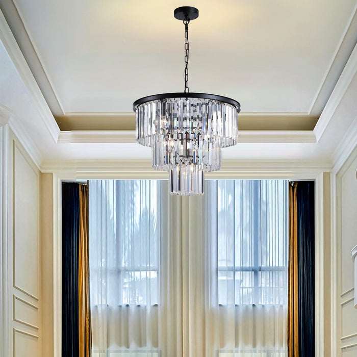 Black Luxury Crystal Chandelier Modern Chandeliers Lights