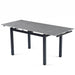 Grey Ceramic Modern Rectangular Expandable Dining Room Table For Space-Saving Kitchen Small Space -Table - DTYStore
