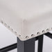 Contemporary Velvet Upholstered Wing-Back Barstools with Button Tufted Decoration and Wooden Legs, and Chrome Nailhead Trim, Leisure Style Bar Chairs,Bar stools, Set of 4 (Beige),SW1824BGx2 cartons - DTYStore