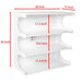 Multifunctional 4-Tier White Book Shelf & Coffee Table for Living Room Bedroom Dining Room Study Entryway, Creative Furniture Floor Bookshelf, Minimalist Organizer Storage Shelves - DTYStore