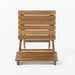 Outdoor Acacia Wood Folding Dining Chair (Set of 2),Natural - DTYStore