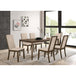 Latte and Medium Walnut Padded Side Chair (Set of 2) - DTYStore