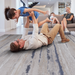 DTY Signature Collection 8X10 Ivory/Blue /Striped Non-Shedding Living Room Bedroom Dining Home Office Stylish and Stain Resistant Area Rug - DTYStore