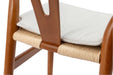Wishbone Chairs for Dining Room,Soild Wood Weave Dining Chair,Armchair,Fully Assembled,Set of 2 - DTYStore