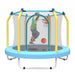 55-inch Trampoline for Kids Indoor & Outdoor Small Toddler Trampoline with Basketball Hoop - DTYStore