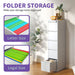 5 Drawer Metal Vertical File Cabinet with Lock Office Home Steel Vertical File Cabinet for A4 Legal/Letter Size - DTYStore