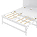 Queen Size Murphy Bed with Built-In Charging Station and a Shelf, White - DTYStore