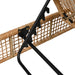 Outdoor Lounge Chair, Patio Chaise Lounge with 5-Position Backrest, Rattan Outdoor Lounge Chair with Cushion and Wheels for Poolside, Backyard, Garden (Natural+Beige) - DTYStore