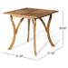 Outdoor Hermosa 5 Piece Wood Dining Set With Cushions, Teak Finish With Beige Cushion - DTYStore