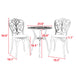 Best Choice Products 3-Piece Outdoor Rust-Resistant Cast Aluminum Patio Bistro Set white - DTYStore