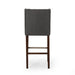 Modern Minimalist Metal Leg Bar Stool, Charcoal Gray, 30' Height, High Density Fabric Seat, Commercial Grade Bar Stool - DTYStore