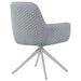 Light Grey and Chrome Flare Arm Side Chair - DTYStore