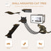 Cat Shelves with Ergonomically Curved Platform, Cozy Cat House, Bridge, Easy Stairs, and Flat Perch, Wall-Mounted Cat Tree Climbing Playground, Modern Cat Tree, Coffee Brown - DTYStore