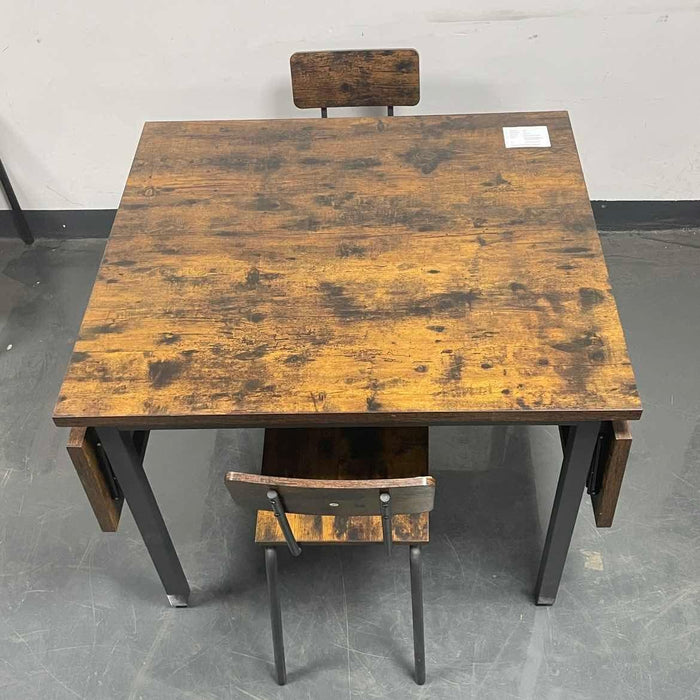 Folding Dining Table, 1.2 inches thick table top, for Dining Room, Living Room, Rustic Brown, 63.2'' L x 35.5'' W x 30.5'' H.