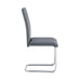 Modern Dining Chairs Set of 4, Side Dining Room/Kitchen Chairs, Faux Leather Upholstered Seat and Metal Legs Side Chairs, Grey - DTYStore