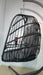 Swing Egg Chair with Stand Indoor Outdoor Wicker Rattan Patio Basket Hanging Chair with C Type bracket , with cushion and pillow,Patio Wicker folding Hanging Chair( Special construction cup holder - DTYStore