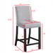 Grey chair This dining chair is a sub-link of the SKU W1781S00016 Four chairs to a box - DTYStore