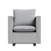 Decorative chair, comfortable gray single sofa chair, soft breathable seat cushion, soft cushion armchair, modern comfortable sofa chair in bedroom/corner/reading room - DTYStore
