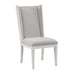 Katia Light Gray Linen & Weathered White Finish Side Chair( Set of 2) - DTYStore