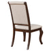 Cream and Antique Java Tufted Back Dining Chair (Set of 2) - DTYStore