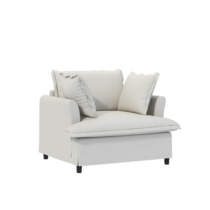 33*27.5" Ottoman Module for Modular Sectional Sofa,Wide Seat,Chenille,2 Colors
