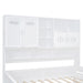 Full Size Wooden Daybed With 2 Drawers, and All-in-One Cabinet and Shelf, White - DTYStore