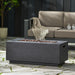40" Outdoor 40,000 BTU Rectangular MgO Concrete Propane Fire Pit, Light Grey (Tank Cover not Included) - DTYStore