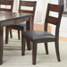Dark Cherry Finish Solid wood Transitional Style Kitchen Set of 2pcs Dining Chairs Bold & Sturdy Design Chairs Dining Room Furniture Padded Leatherette Seats - DTYStore