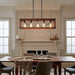 5-Light Retro Farmhouse Chandelier For Kitchen, Living room, Dining room Red(No Bulbs) - DTYStore
