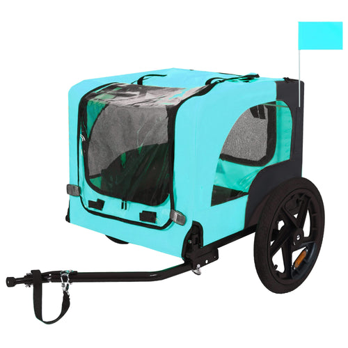 Pet Bike Trailer Dog Cart for Bicycle,Suitable for Small and Medium Pets, Easy Folding Cart Frame, Quick Release Wheel, Non-Slip Floor, Internal Leash - Image 2