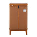 2 Doors Curio Cabinet with Tempered Glass Doors, Curio Cabinets with Mirrored Back Panel and Adjustable Shelves, Lighted Display Cabinet for Home, Office Light Bulb Included Oak - DTYStore