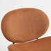 Mid-Century Modern Shell Chair Single Side Chair Tripod,Orange fabric Lounge Chair in Walnut Finish Comfortable Backrest,Orange color,SW1871OG - DTYStore
