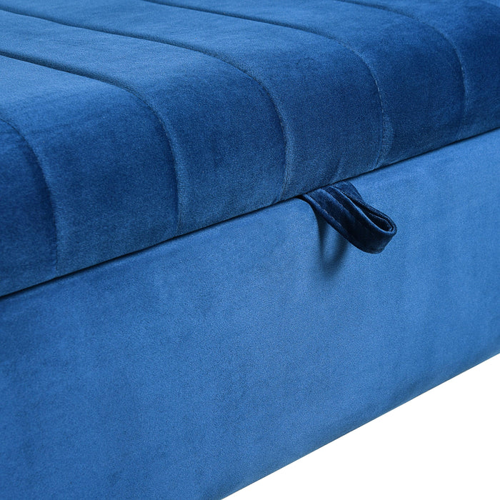 48'' Storage Ottoman Bench, Bench with Storage, for Entryway, Bedroom, Living Room - DTYStore