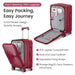 Luggage Sets 3 Piece(20/24/28), Expandable Carry On Luggage with TSA Lock Airline Approved, 100% PC Hard Shell and Lightweight Suitcase with Front Pocket and Spinner Wheels - DTYStore