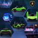 Lamborghini Veneno Licensed Kids Electric Car with Bluetooth, 12V Ride on Car with Butterfly Doors, Remote Control, Suspension System, Horn, Songs, Lights, Green - DTYStore