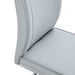 Luxury Simple Arch Chair - Set of 8 Light Gray PU Material High Resilience Dining Chair with Arched Metal Silver Leg.Packed In Two Boxes. - DTYStore