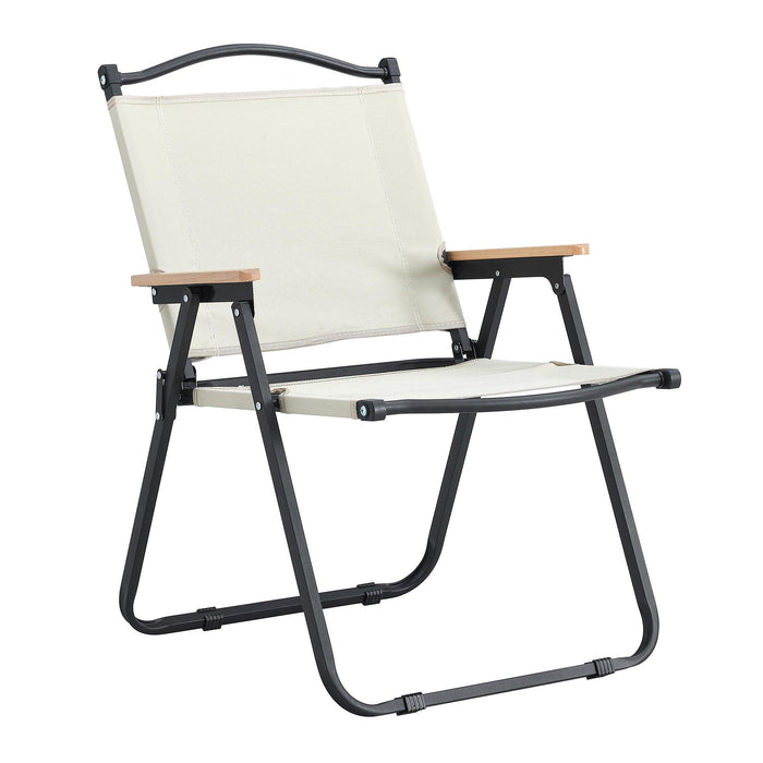 3-piece Folding Outdoor Table and two chairs,Lightweight Aluminum Roll-up Square for indoor, Outdoor Camping, Picnics, Beach,Backyard, BBQ, Party, Patio, Brown/Beige - DTYStore