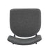 26''Retro Swivel Counter Stools Set of 2,Grey Counter Stools with iron Frame,PU Sponge cushion,Footrest,suitable for Kitchen/Bedroom/Dining Room. - DTYStore