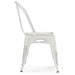 Fletcher - Metal Dining Side Chair (Set of 2) - Distressed White - DTYStore