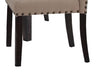 Nolan Linen & Salvage Dark Oak Finish Side Chair (Set of 2) - DTYStore