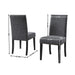 Biony Fabric Dining Chairs with Nailhead Trim, Set of 2, Gray - DTYStore