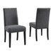 Biony Fabric Dining Chairs with Nailhead Trim, Set of 2, Gray - DTYStore