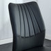 6 black dining chairs. Modern chairs from the Middle Ages. Made of PU material cushion and silver metal legs. Suitable for restaurants and living rooms - DTYStore