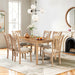 Dining Table Set with 6 Chairs, Modern Dining Table and Chairs Set, 1 Table & 6 Chairs, 60'L x 36'W Table, 23'H Chairs, Anti-Slip, Perfect for 4-6 Persons, Home, Kitchen, Living Room. - DTYStore